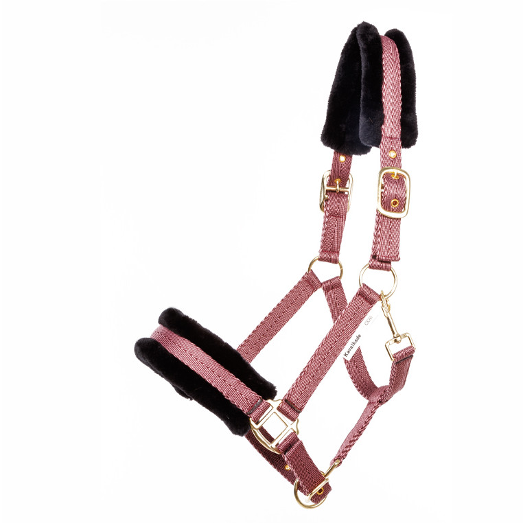 Halfter GRETCHEN bordeaux/rose