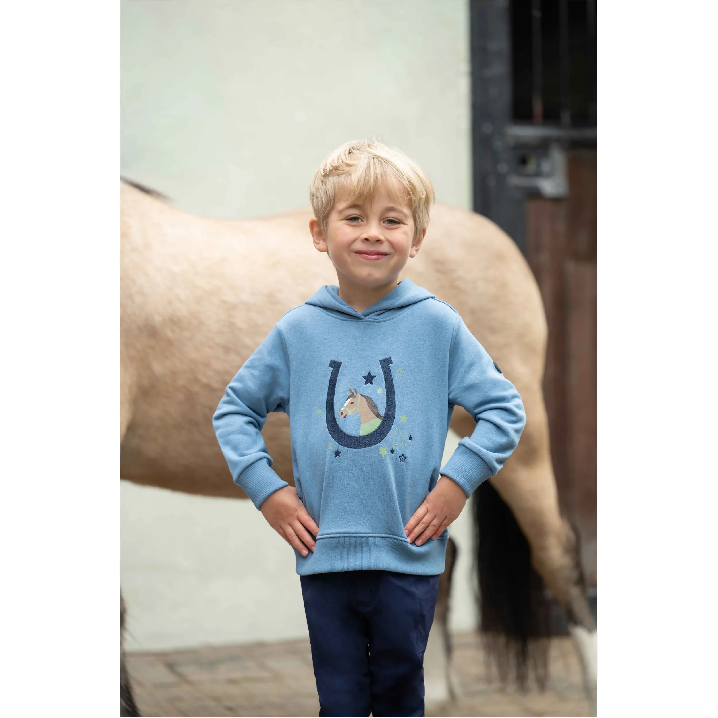 Kinder Hoody DIANA rauchblau