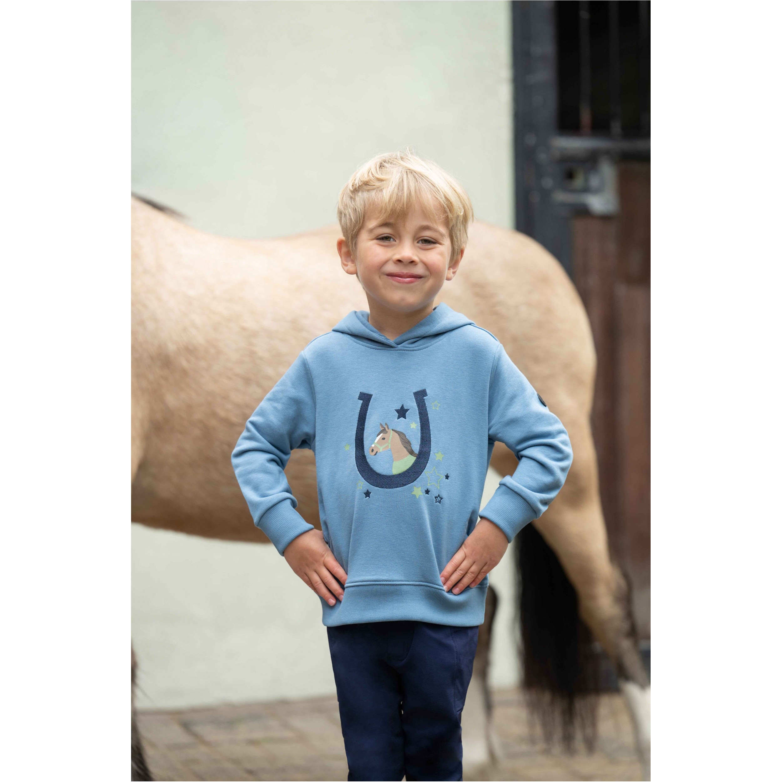 Kinder Hoody DIANA rauchblau
