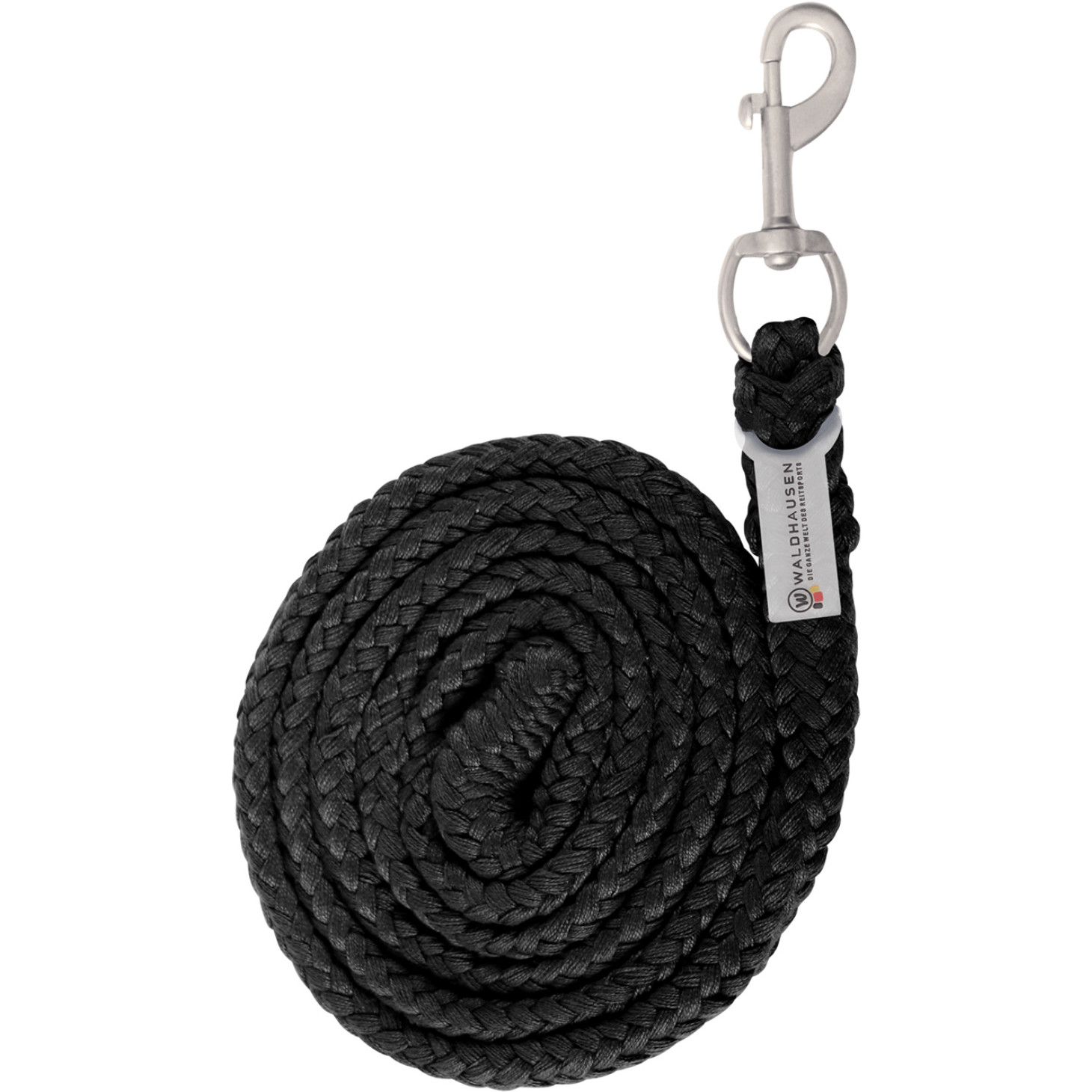 Führstrick mit Karabinerhaken PLUS schwarz 200cm Führstrick mit Karabinerhaken PLUS schwarz 200cm