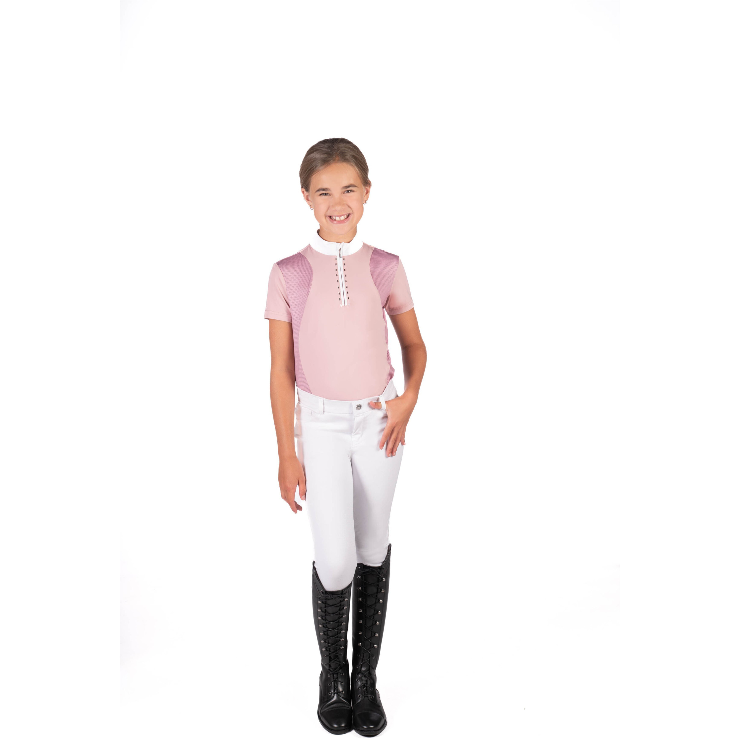 Kinder Turniershirt GLAM KIDS altrosa