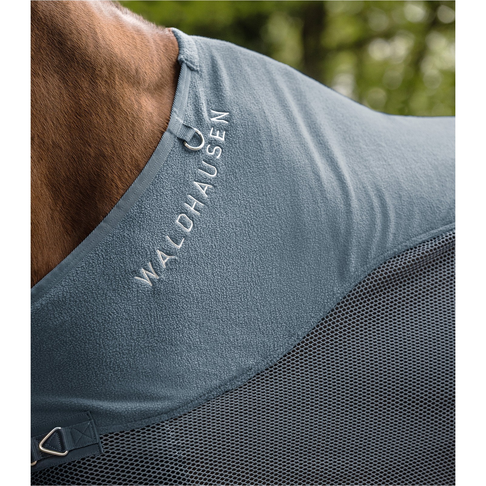 Fleece-Fliegendecke COMFORT kreideblau Fleece-Fliegendecke COMFORT kreideblau