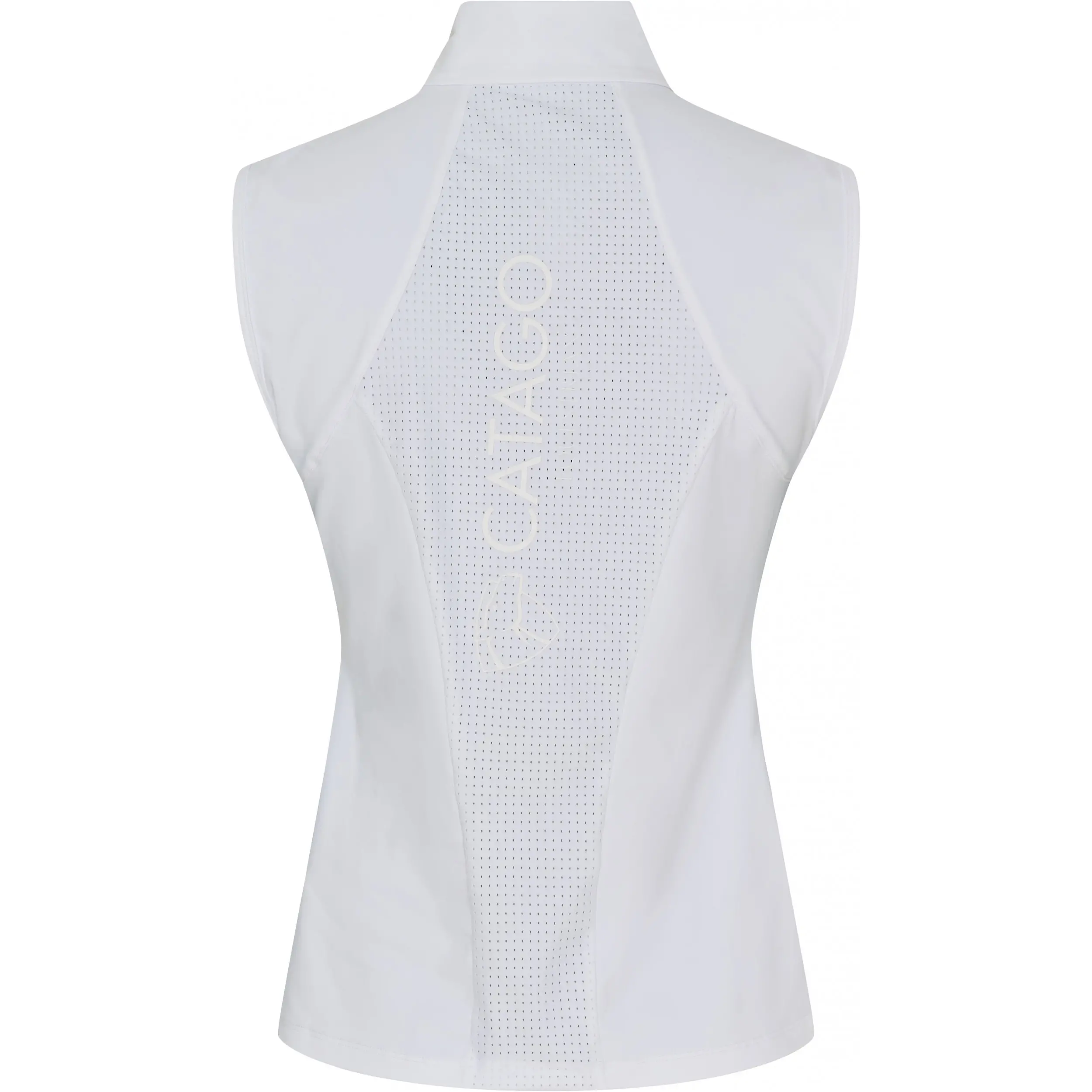 Damen Turniershirt Ärmellos TEODORA weiß