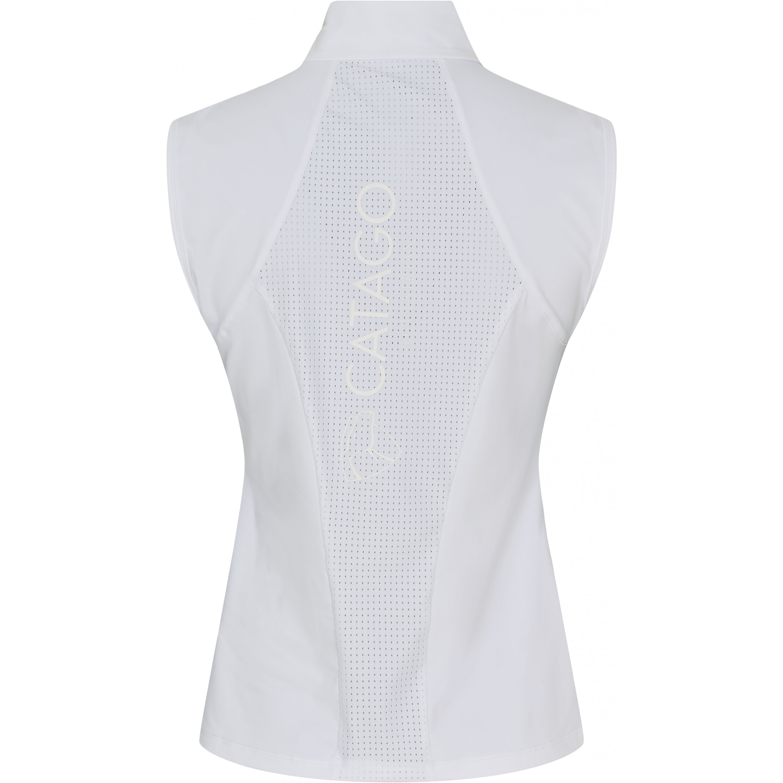 Damen Turniershirt Ärmellos TEODORA weiß