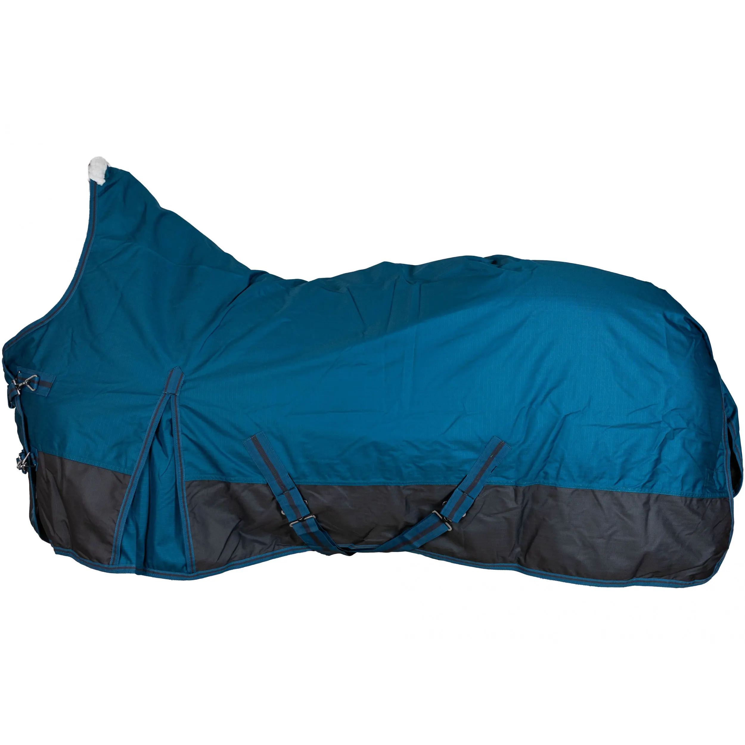 Weidedecke High Neck Nylonfutter 600D BASICLINE petrol/graphit