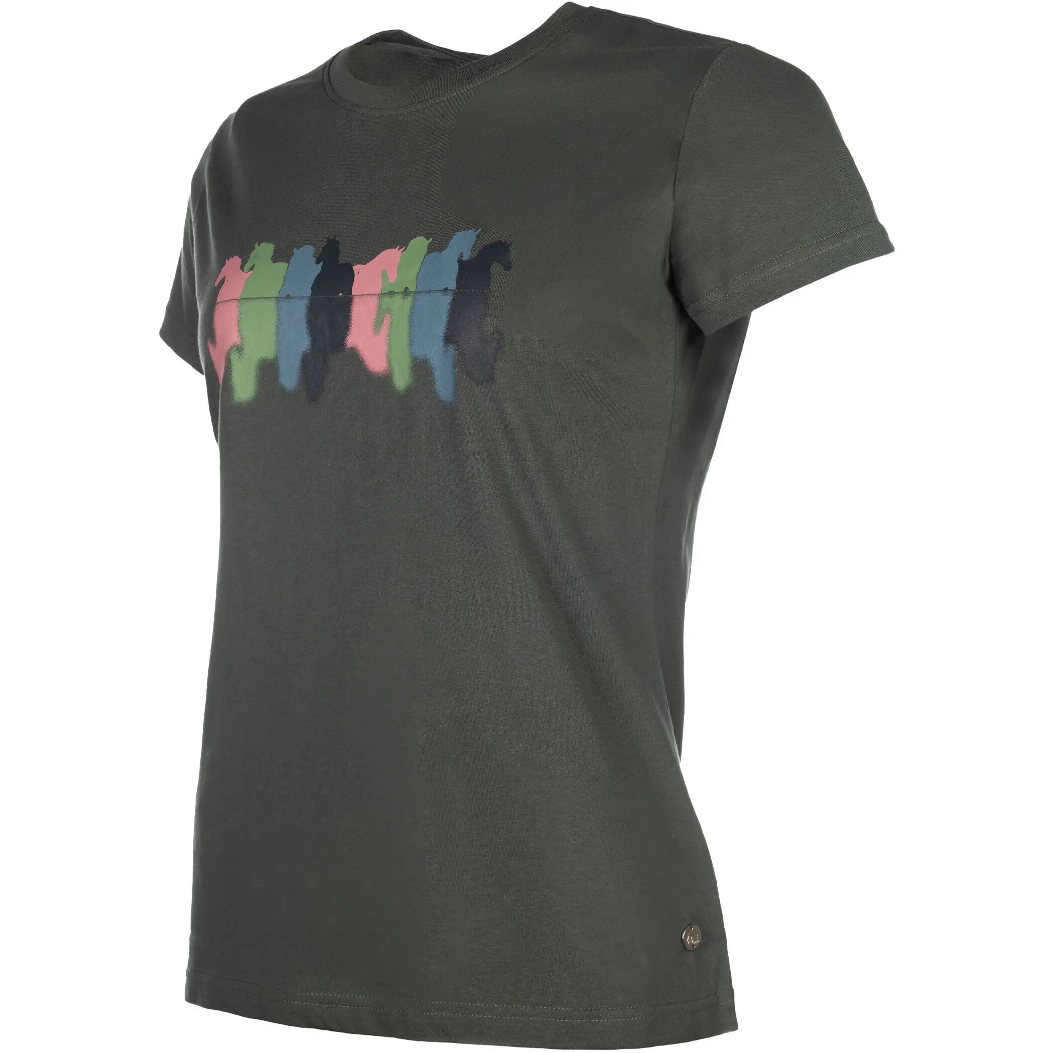 Damen T-Shirt MIRROR graugrün