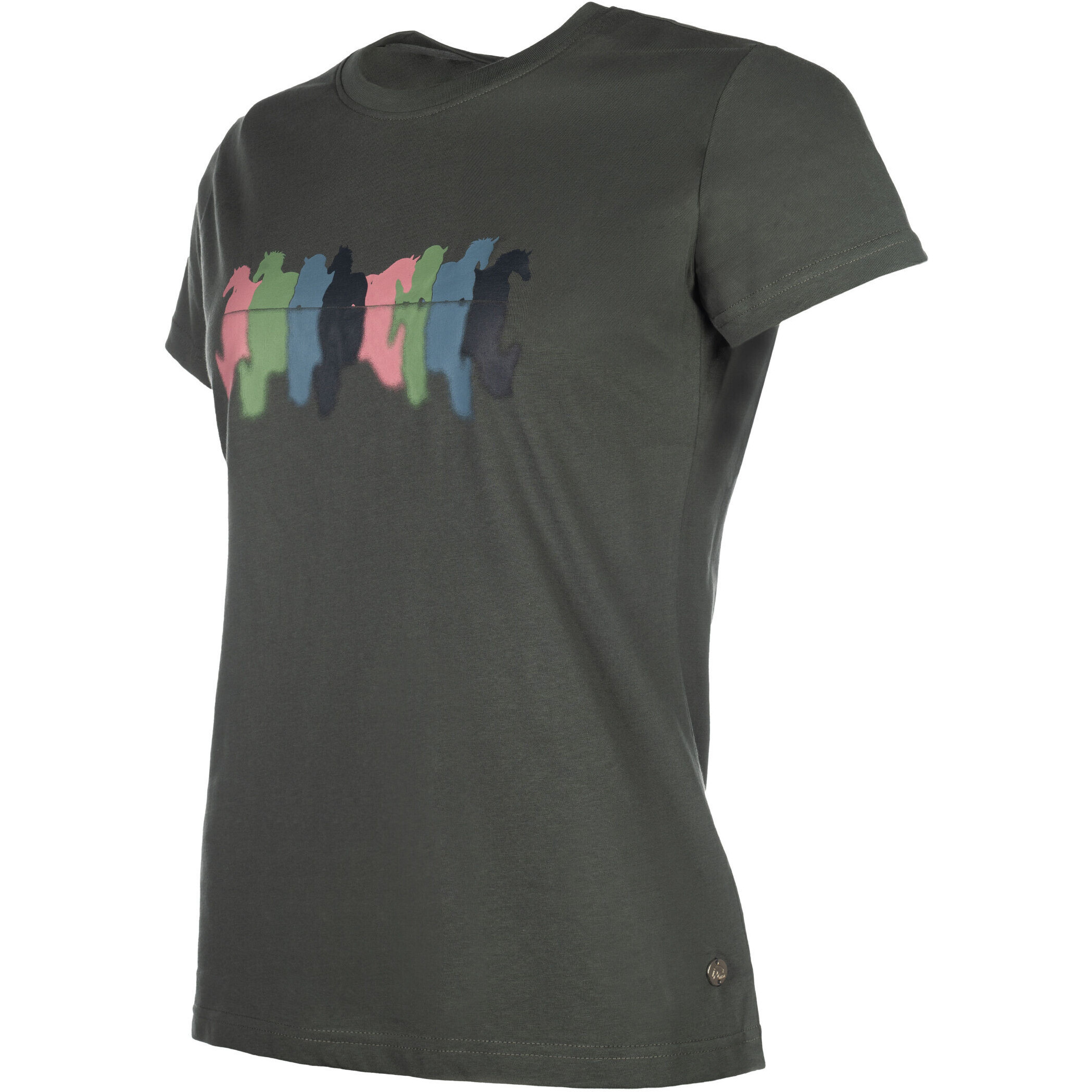 Damen T-Shirt MIRROR graugrün