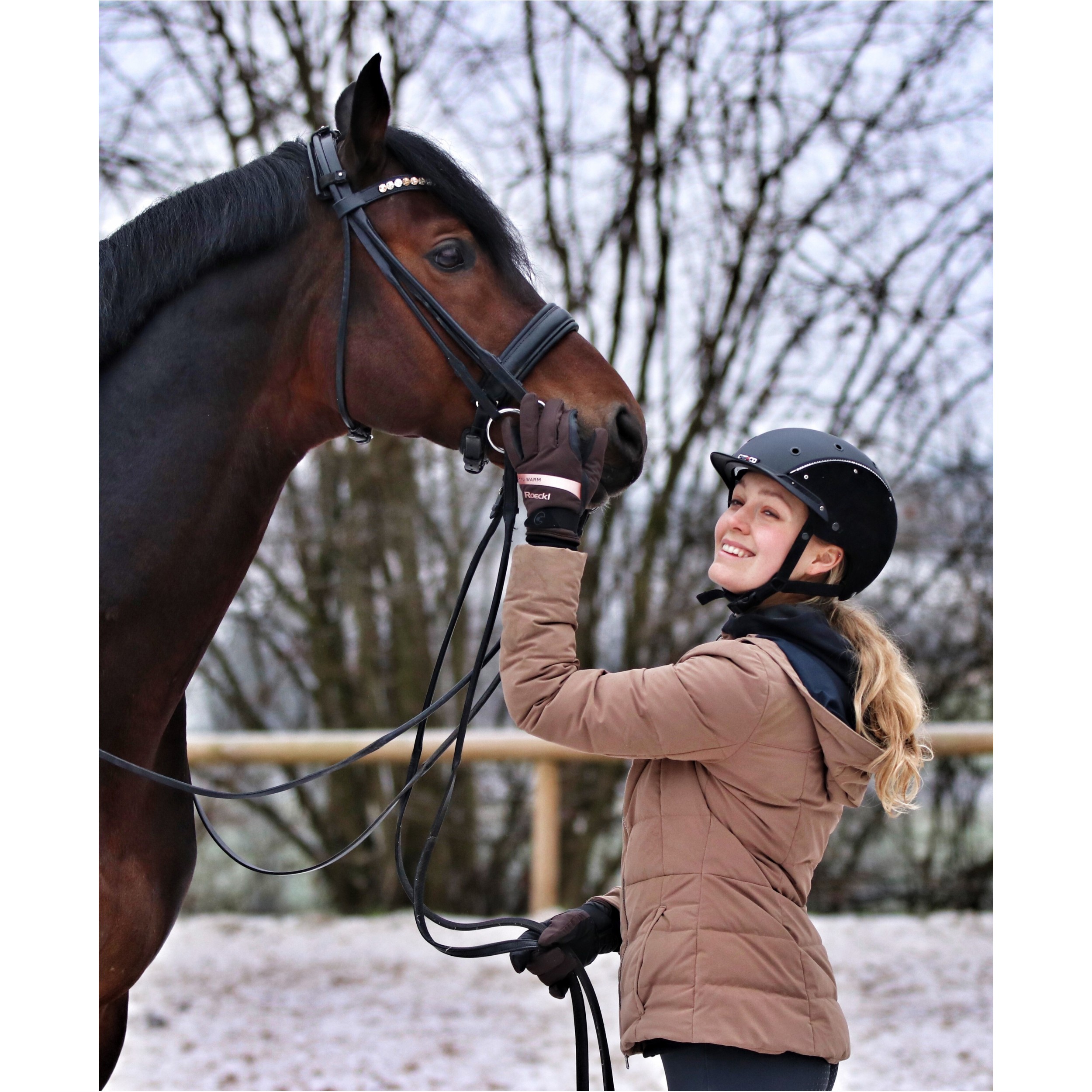 Winter Reithandschuhe WYNNE mocca