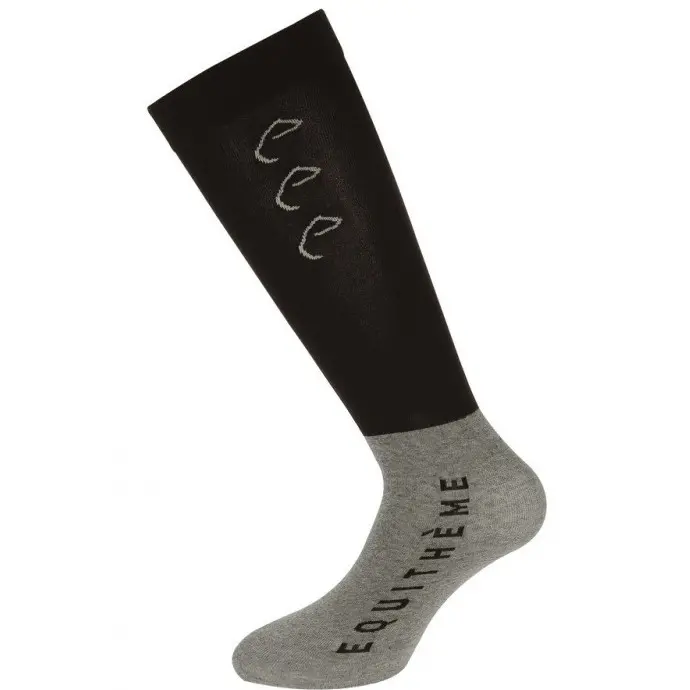 Turnierstrümpfe COMPET (2er Pack) 36-41 schwarz/hellgrau