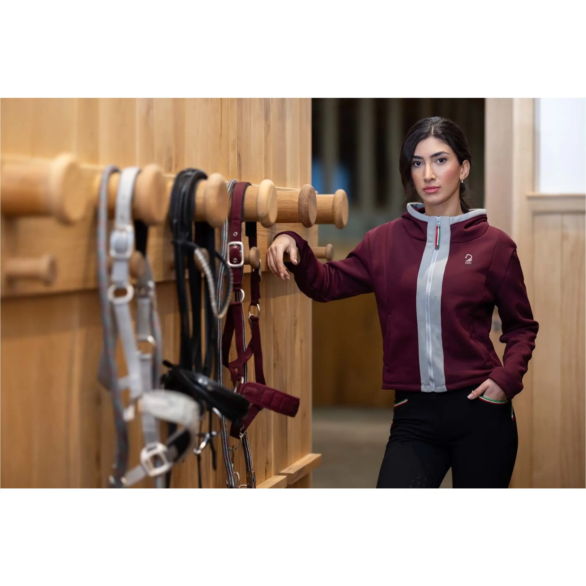 Damen Sweatjacke LIVIGNO bordeaux Damen Sweatjacke LIVIGNO bordeaux