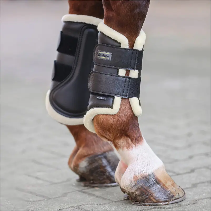 Gamaschen mit Kunstfell (2er Set) ANATOMIC Vegan schwarz/beige