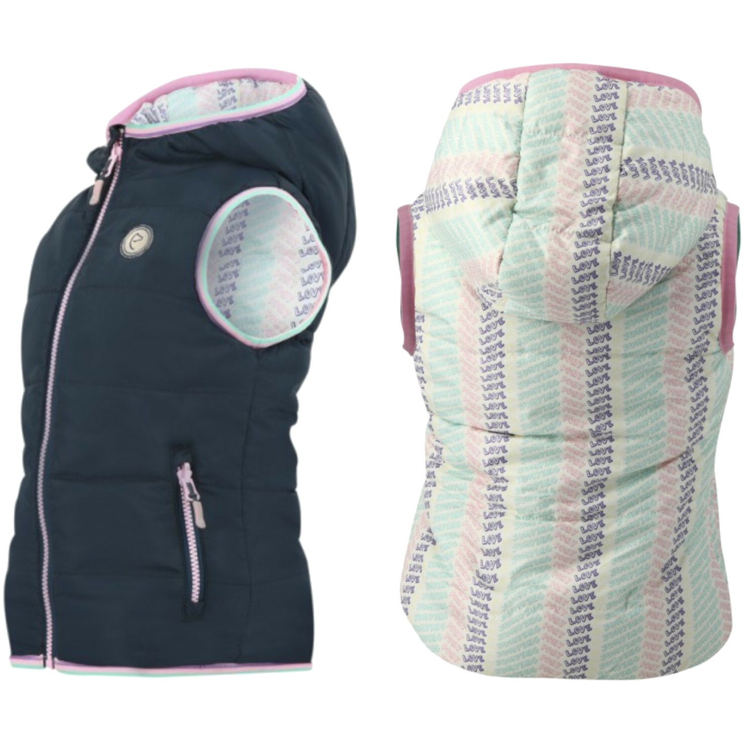 Kinder Steppweste wendbar MADY marineblau