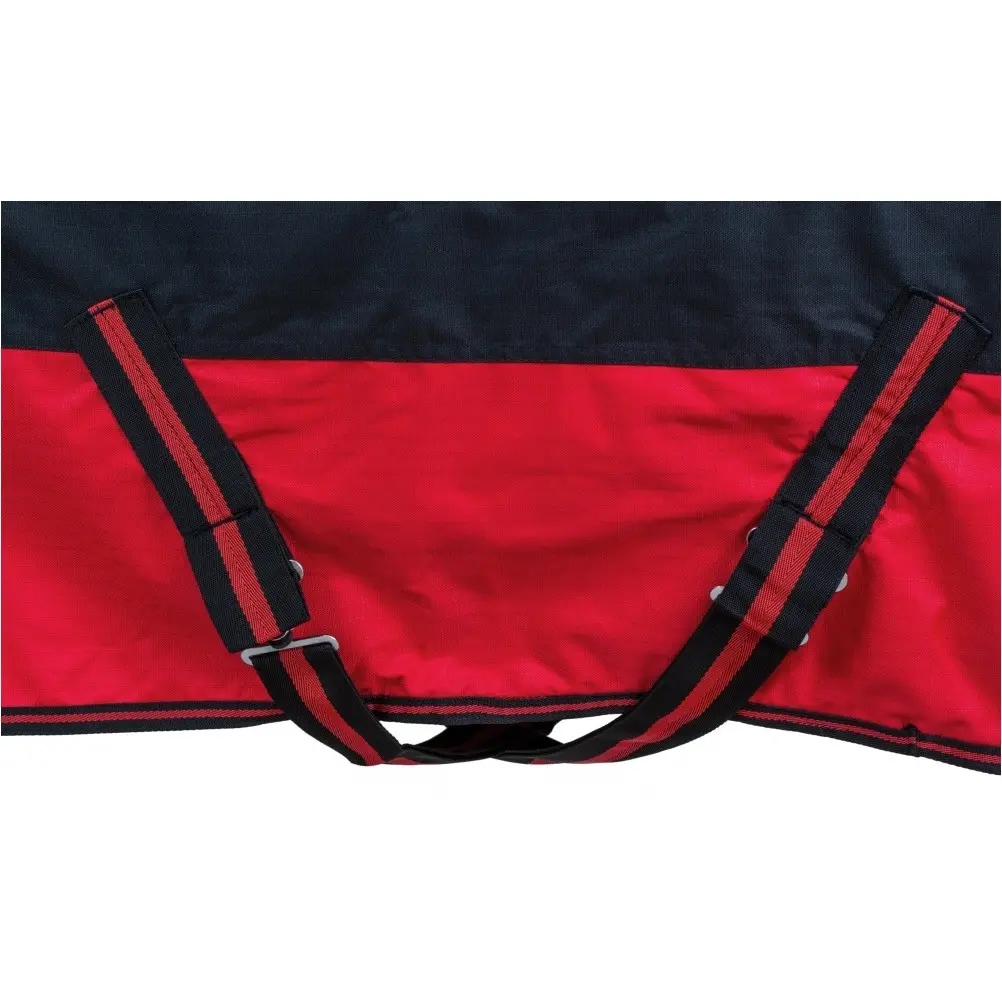 Winterdecke Full Neck 300g Füllung 600D BASICLINE schwarz/rot - Posten Winterdecke Full Neck 300g Füllung 600D BASICLINE schwarz/rot - Posten