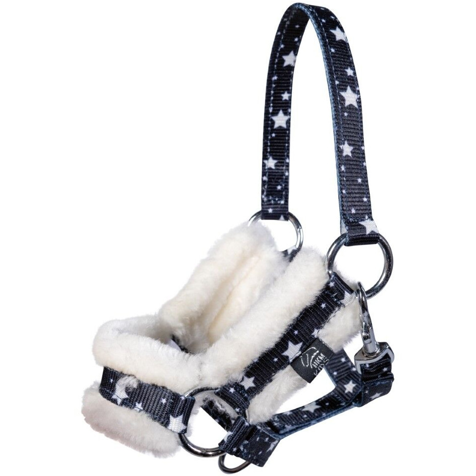 Halfter mit Strick HOBBY HORSING navy mit Sternenmuster