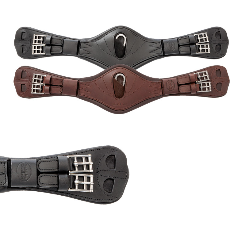 Lederkurzgurt geölt mit Elast JULIUS braun