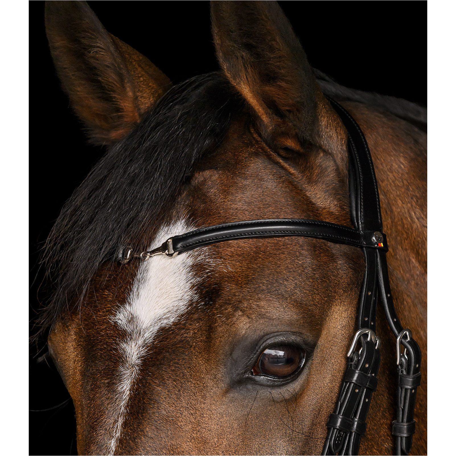 Trensenzaum englisch kombiniert X-Line CHARMBIT schwarz