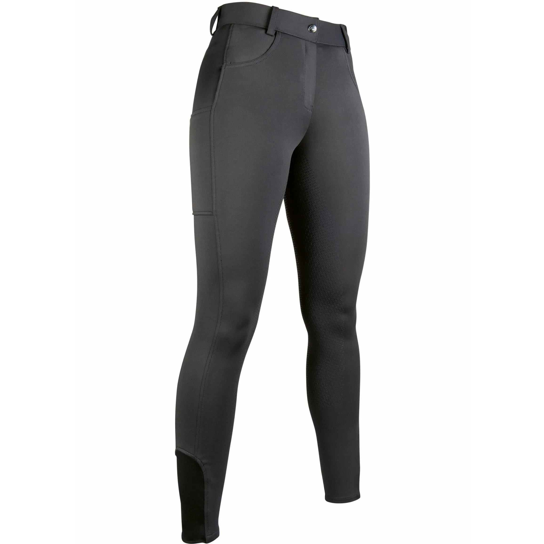 Damen Reithose Silikon Vollbesatz EMMA dunkelgrau