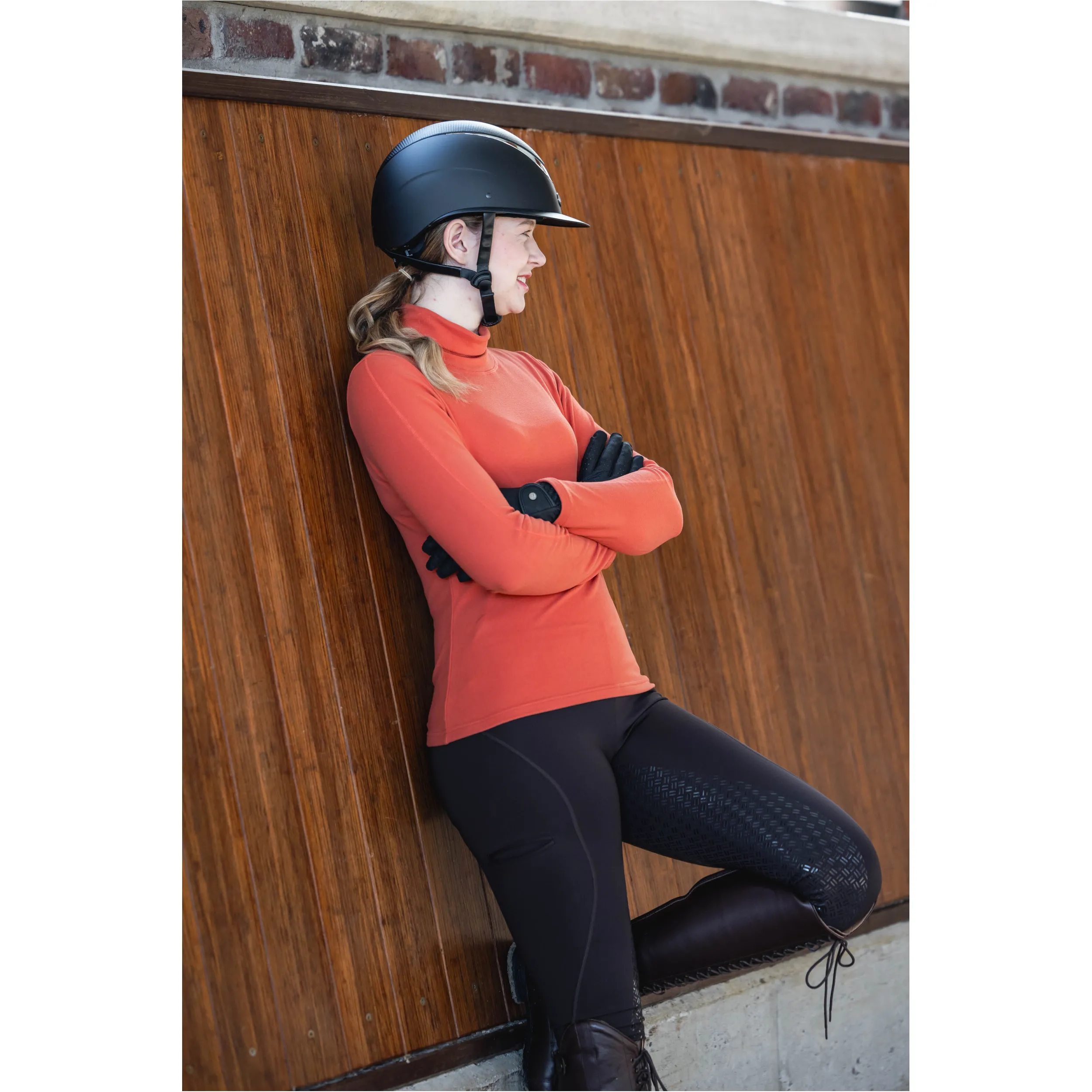 Damen Rollkragenshirt EVA kupfer