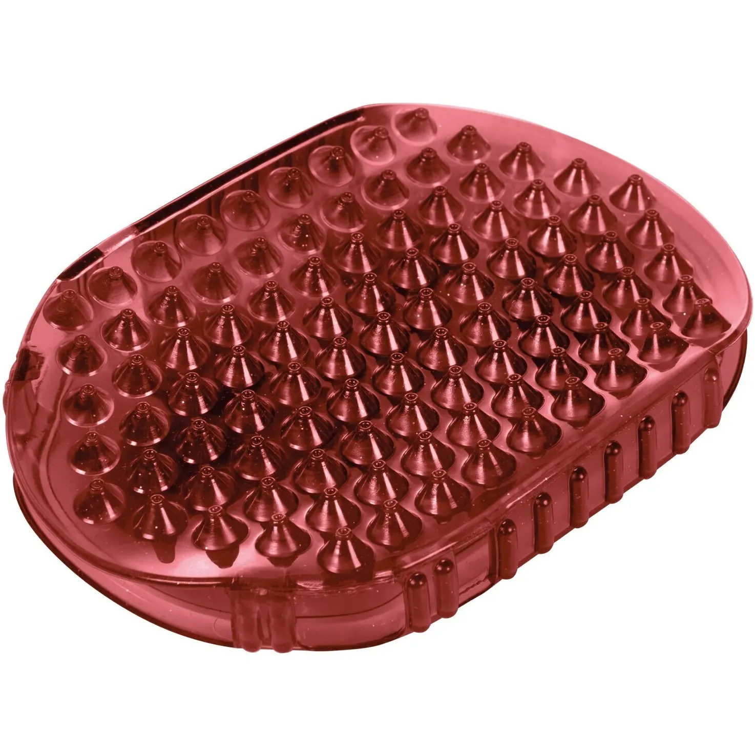 Massage-Handschuh FLIP bordeaux/grau