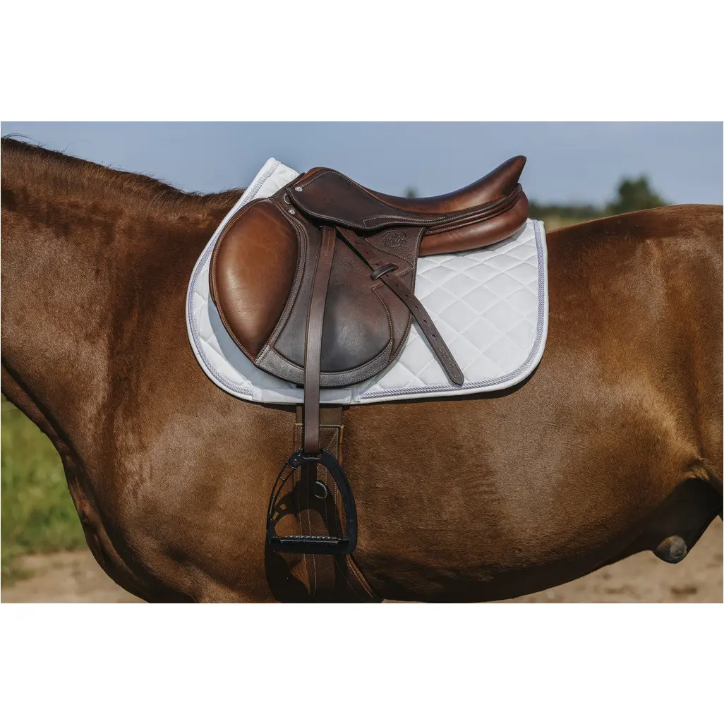 Schabracke VELOURS weiß Warmblut Vielseitigkeit Schabracke VELOURS weiß Warmblut Vielseitigkeit