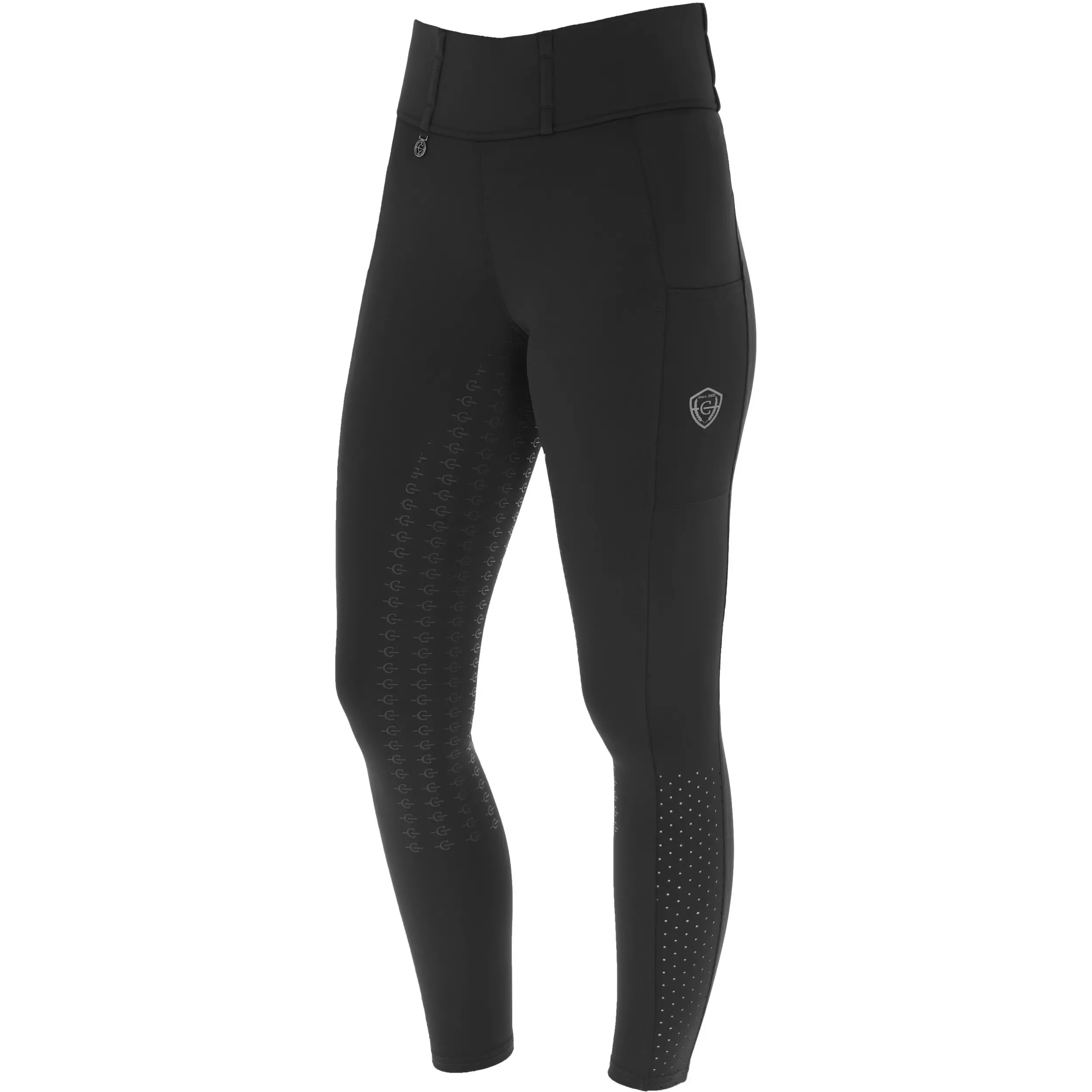 Damen Reitleggings Silikon Vollbesatz COMPRESSION F/S 2025 black