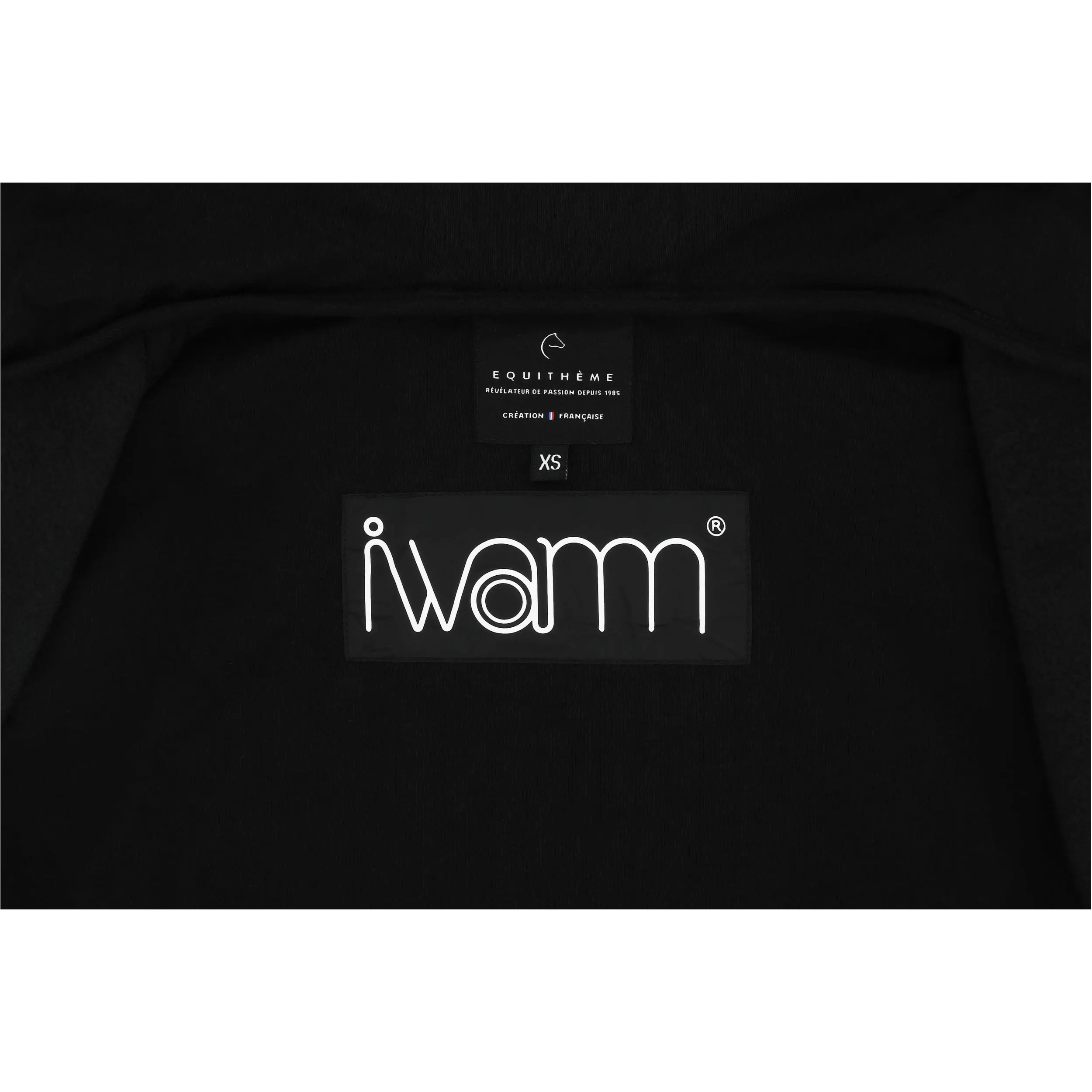 Unisex-Hoodie mit Reißverschluss beheizbar OLWEN schwarz