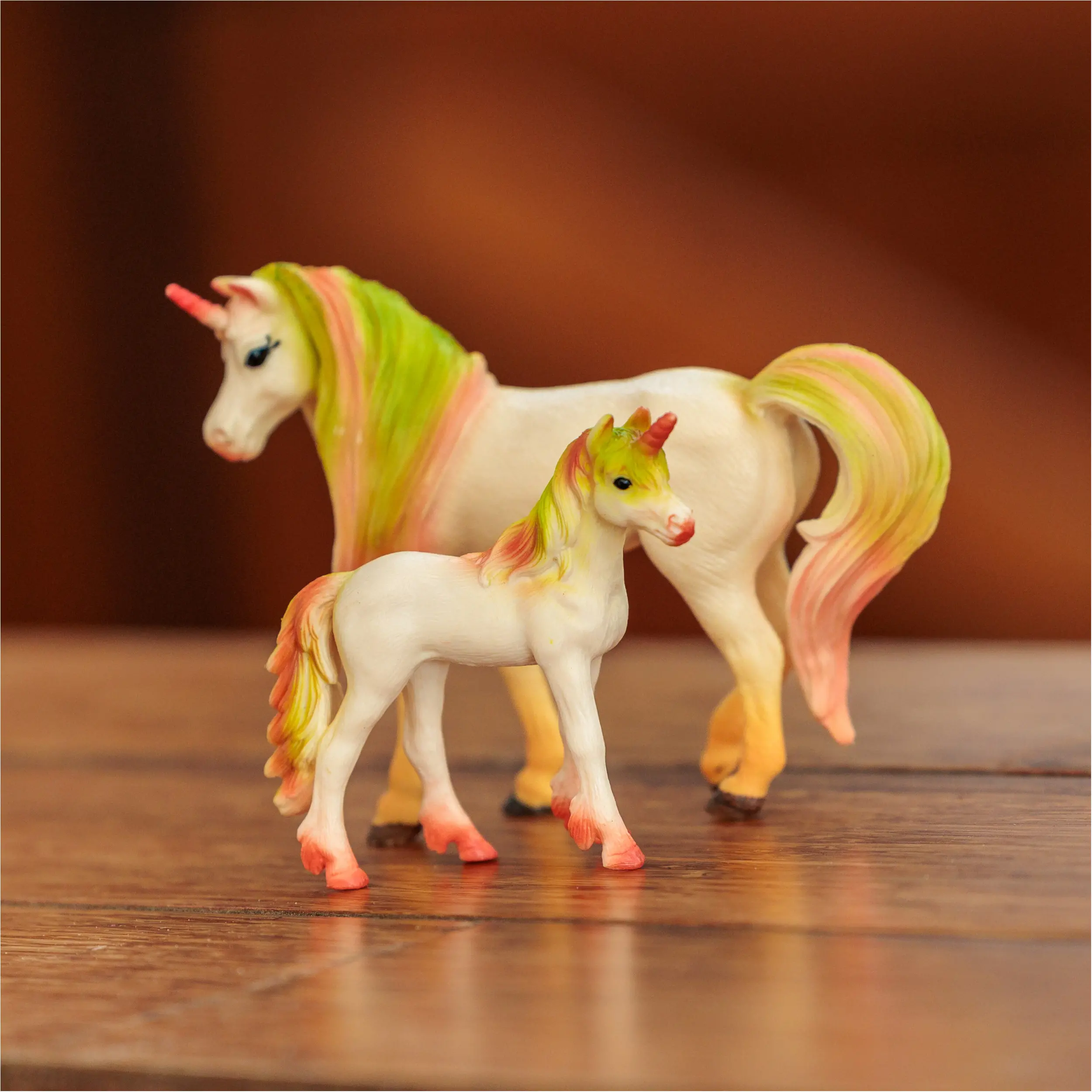 Spielzeug Einhorn Set IRHMagic neon yellow/neon coral