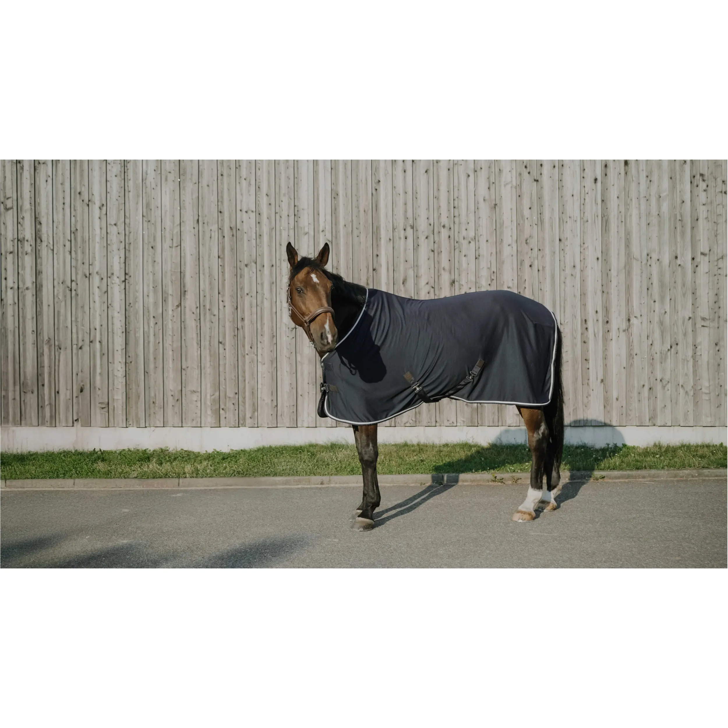 Abschwitzdecke mit Waffelstoff DRYCOOL navy