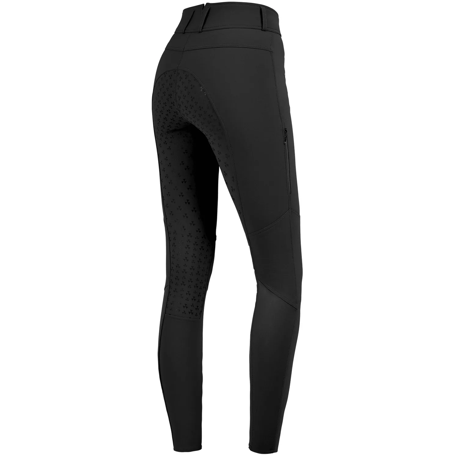 Damen Reithose Silikon Vollbesatz HELLA High Waist schwarz