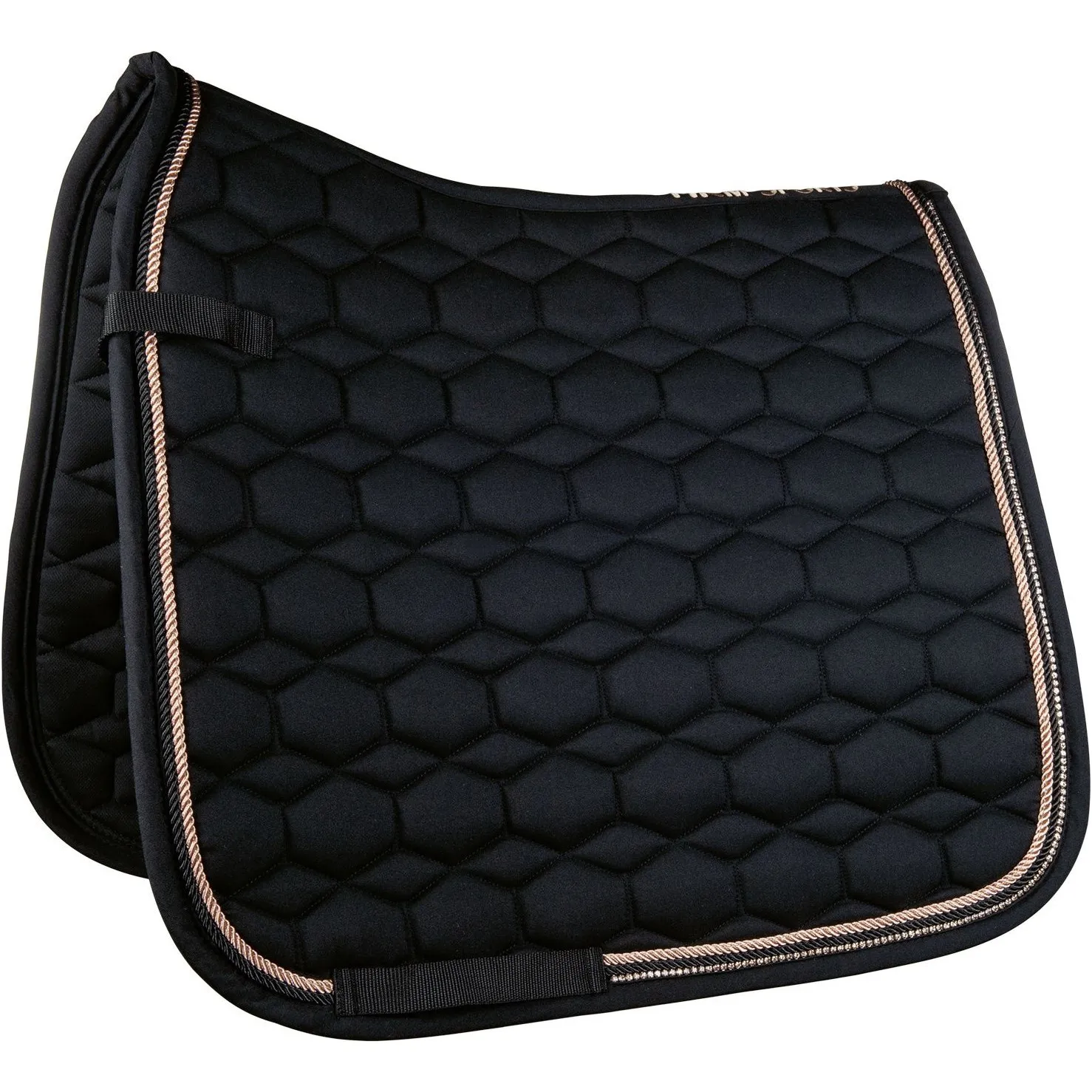 Schabracke ROSEGOLD GLAMOUR STYLE schwarz/rosegold