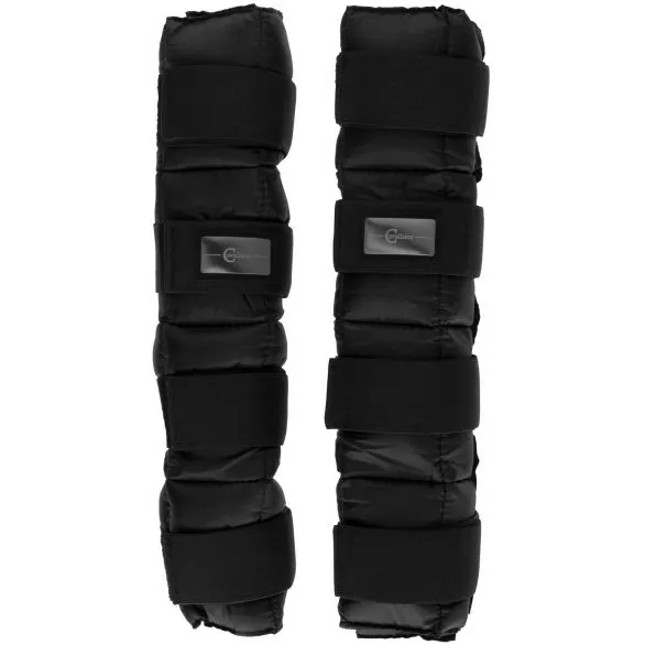 Kühlgamaschen mit Kühlpacks (1 Paar) schwarz
