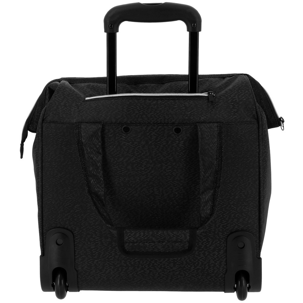 Putztasche mit Rollen schwarz