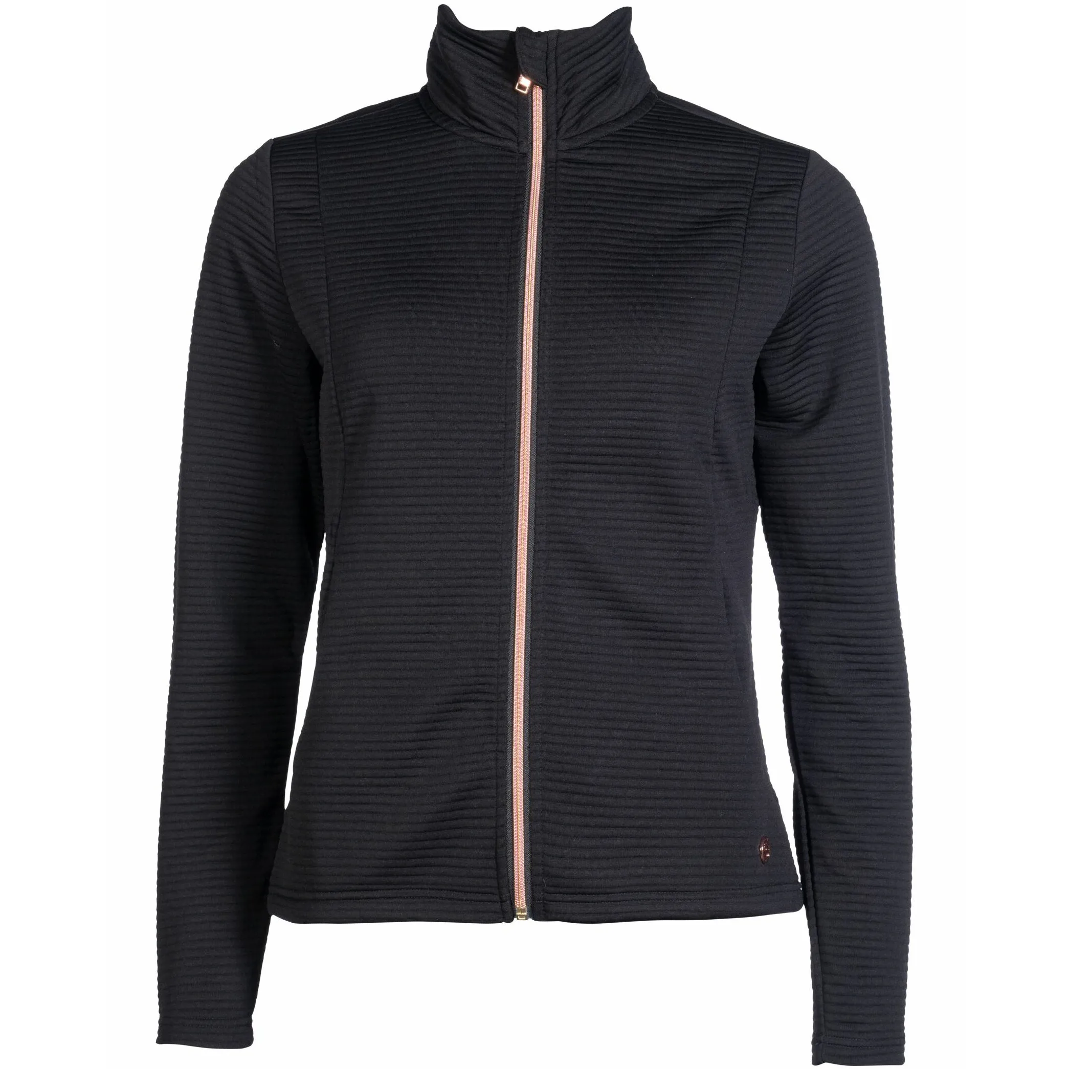 Damen Sweatjacke YVONNE schwarz/rosegold