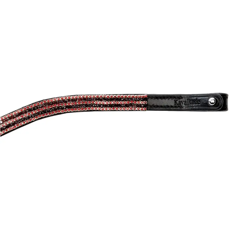 Stirnband BUTTON schwarz/rot