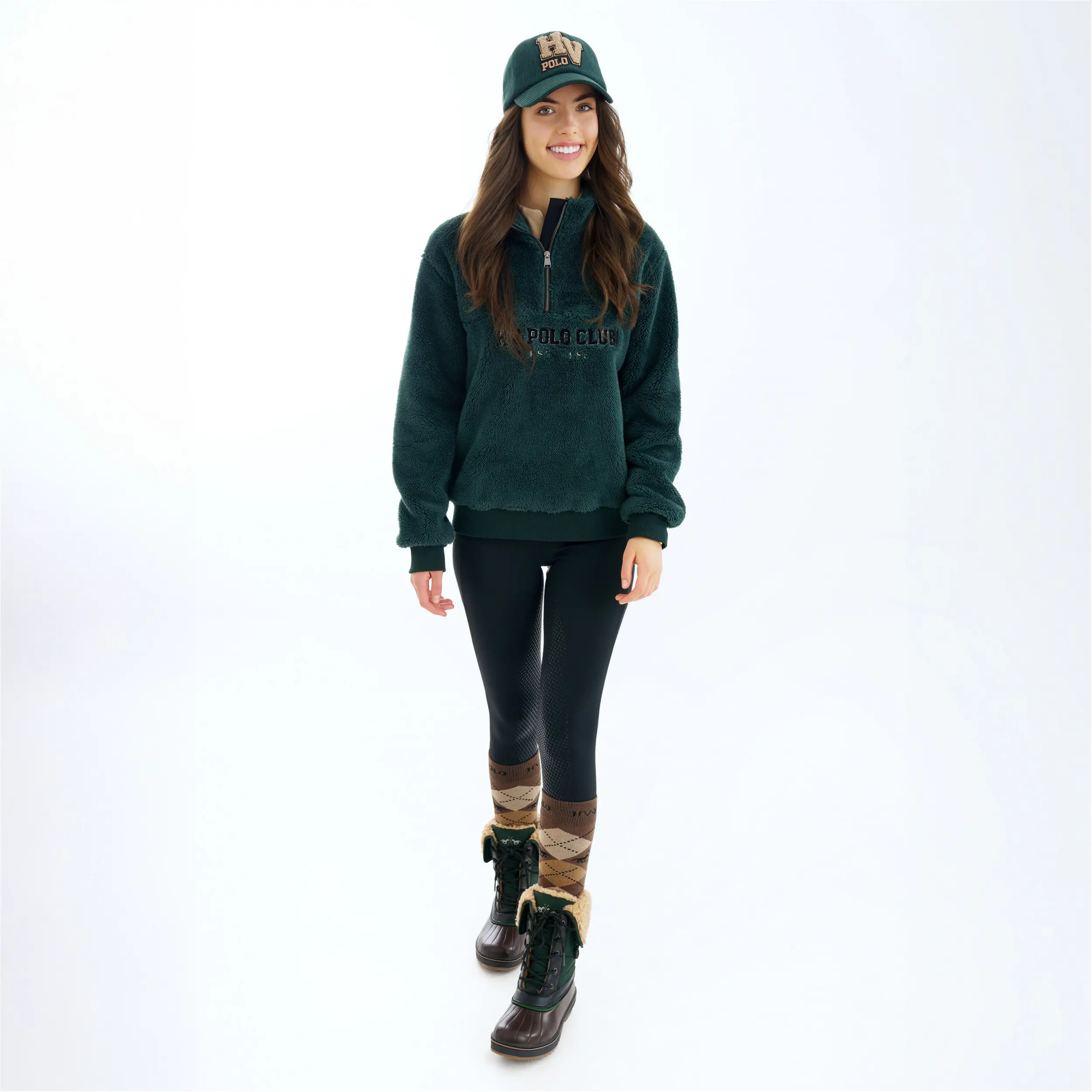 Damen Winterstiefel HVPGlaslynn Luxe duck green