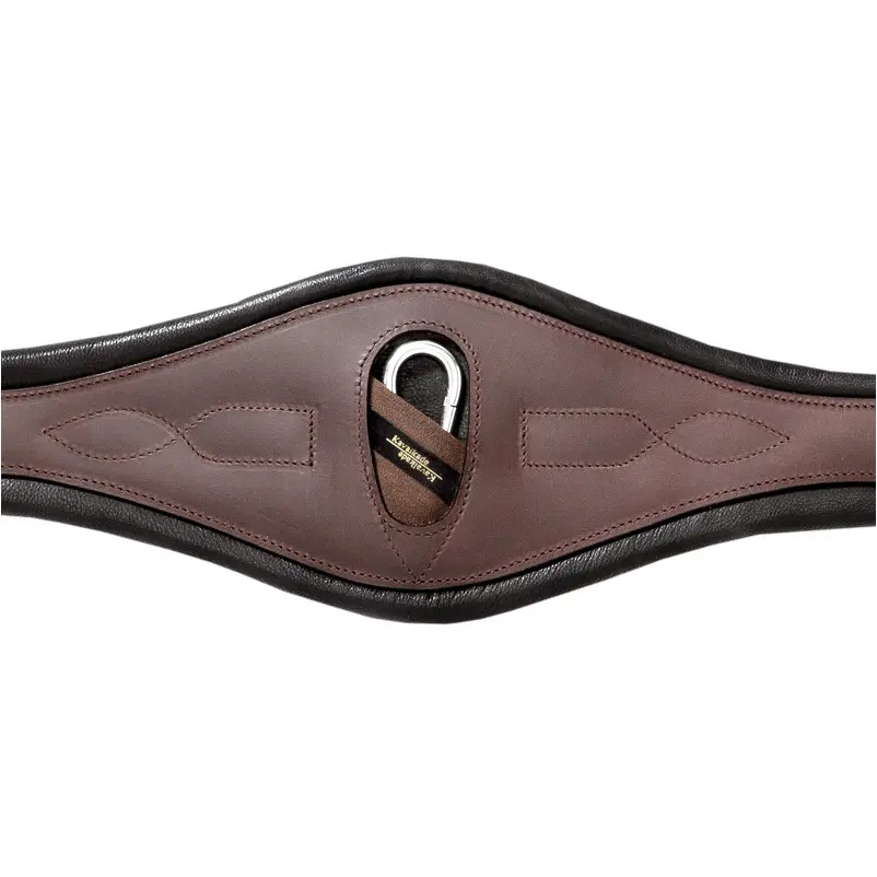Ledersattelgurt geölt mit Elast COMFORT braun/schwarz