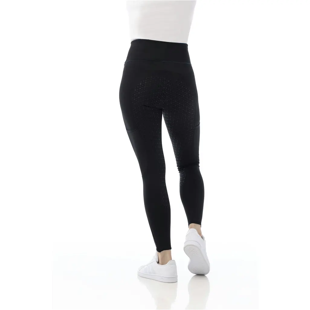 Damen Reitleggings Silikon Vollbesatz LYLY schwarz