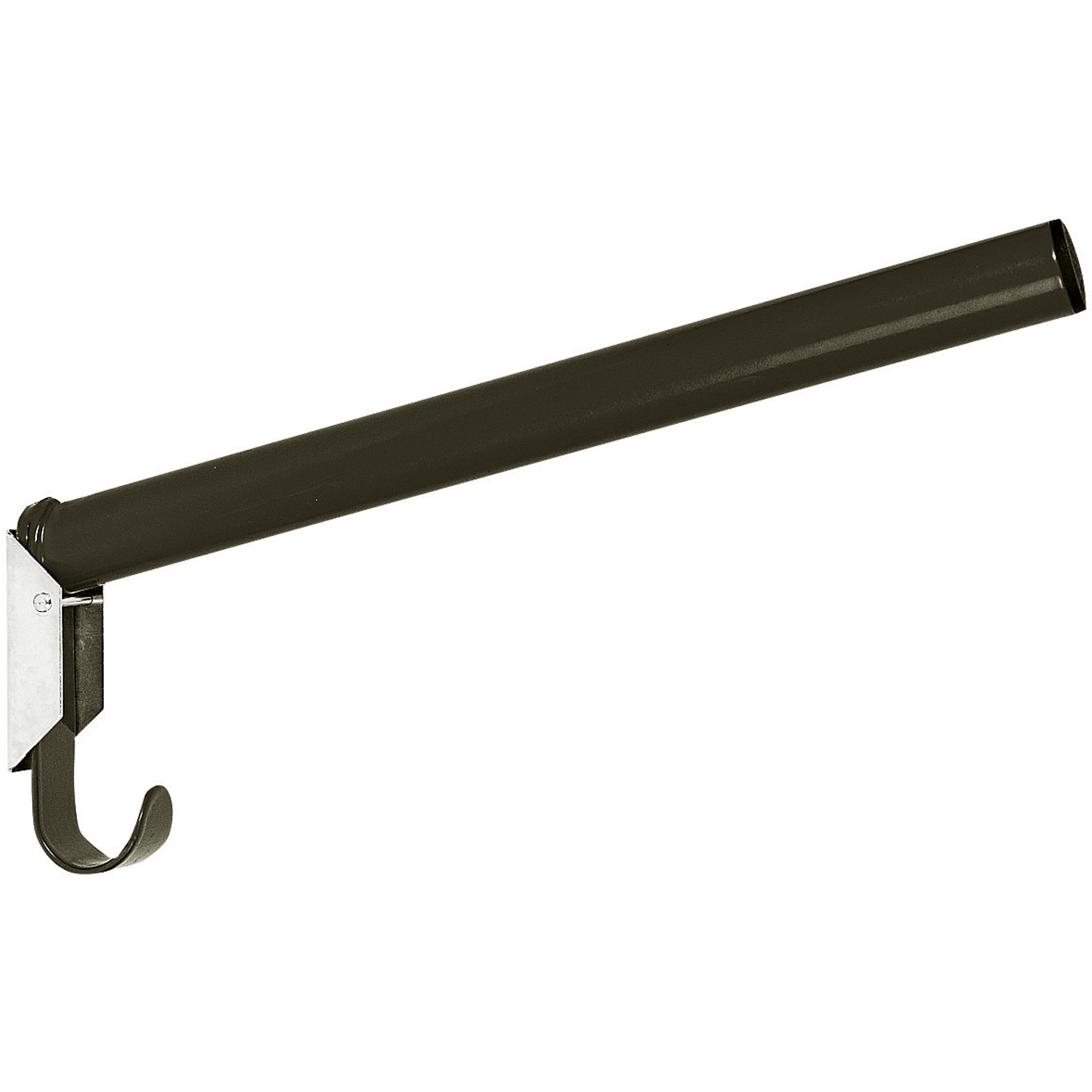 Sattelhalter klappbar rund mit integriertem Trensenhalter schwarz