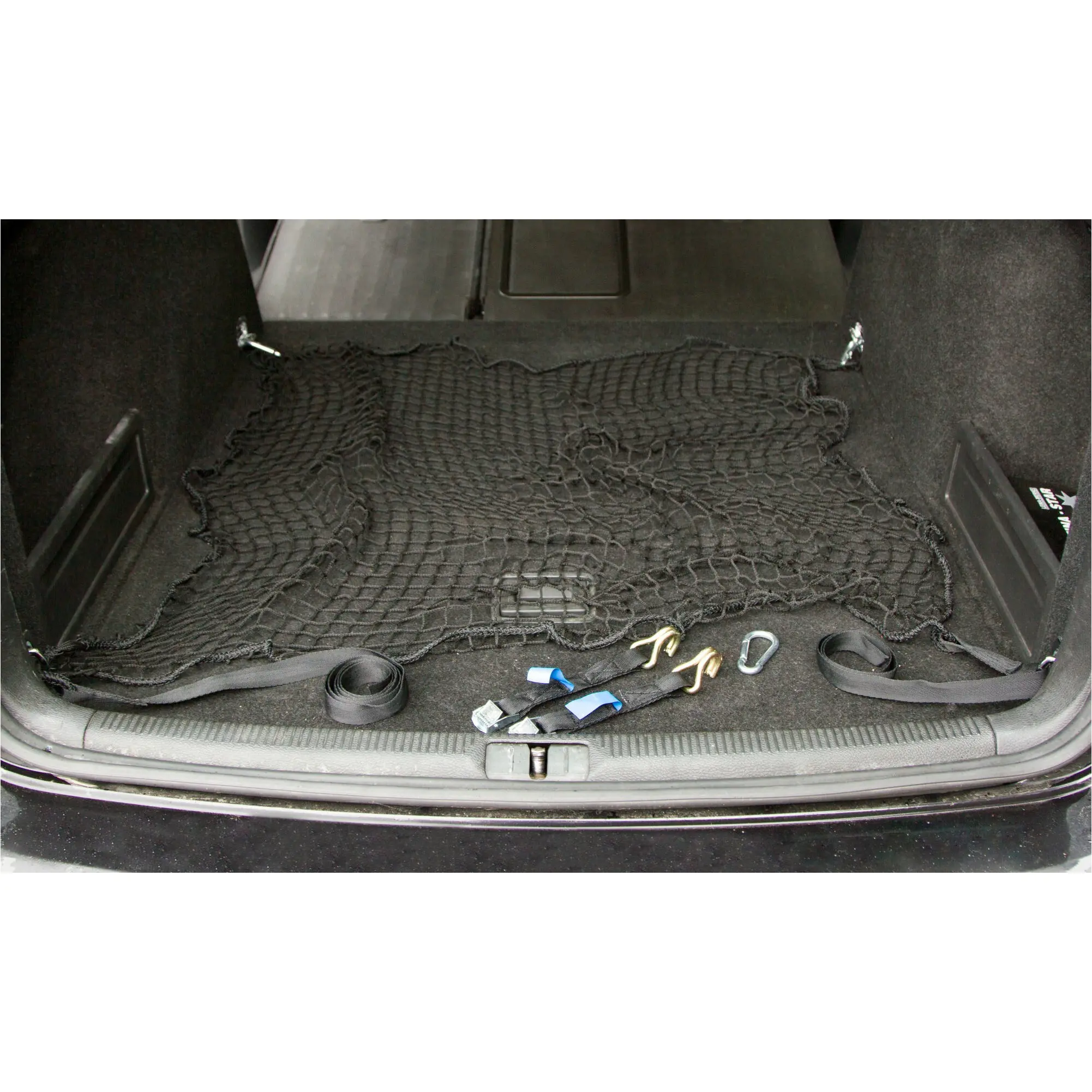 Netz zur Ladungssicherung für Pkw Kombi inkl. Zurrgurte schwarz