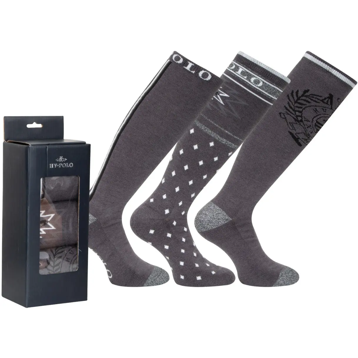 Damen Reitsocken (3er Set) HVPHarper dark grey melange Damen Reitsocken (3er Set) HVPHarper dark grey melange