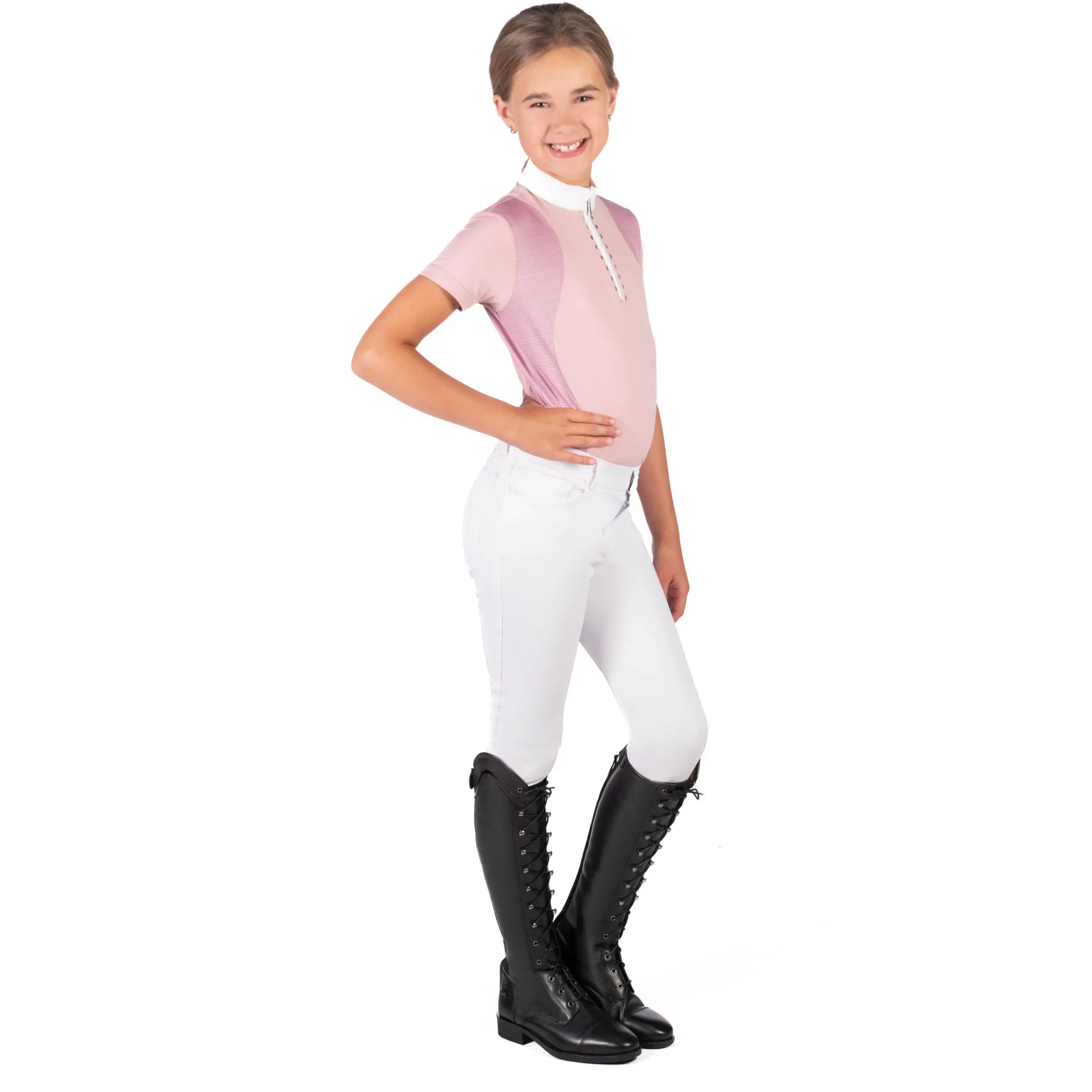 Kinder Turniershirt GLAM KIDS altrosa