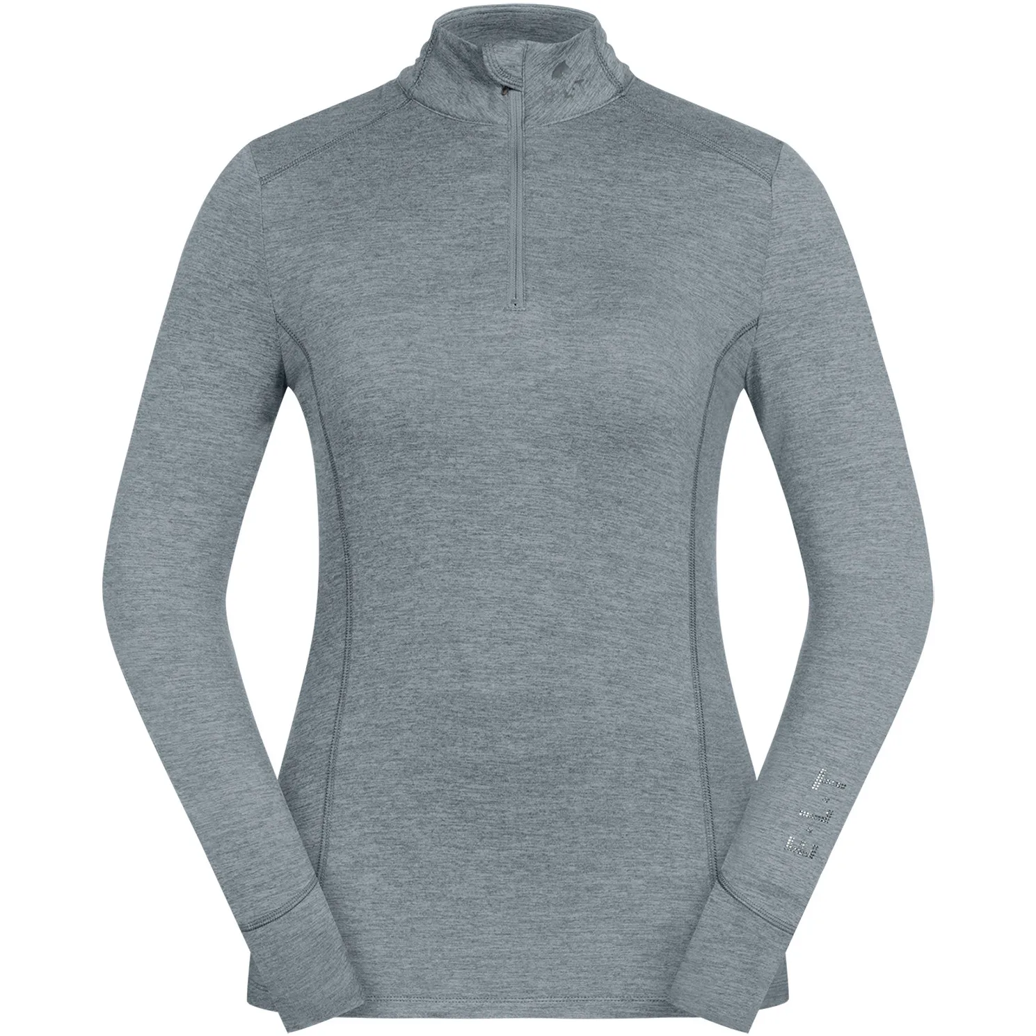 Damen Funktions-Zip-Shirt MILANO silberblau