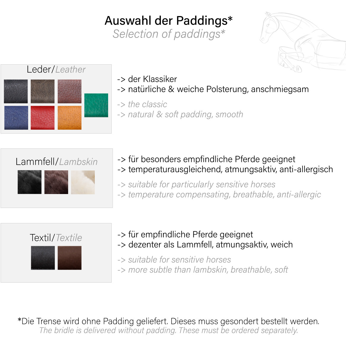 Trensenzaum englisch kombiniert CALIANO CERRA Leder geölt braun/messing