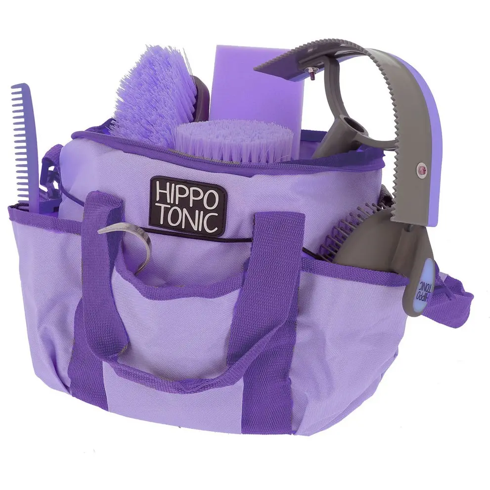 Putztasche gefüllt Pro 3 violett