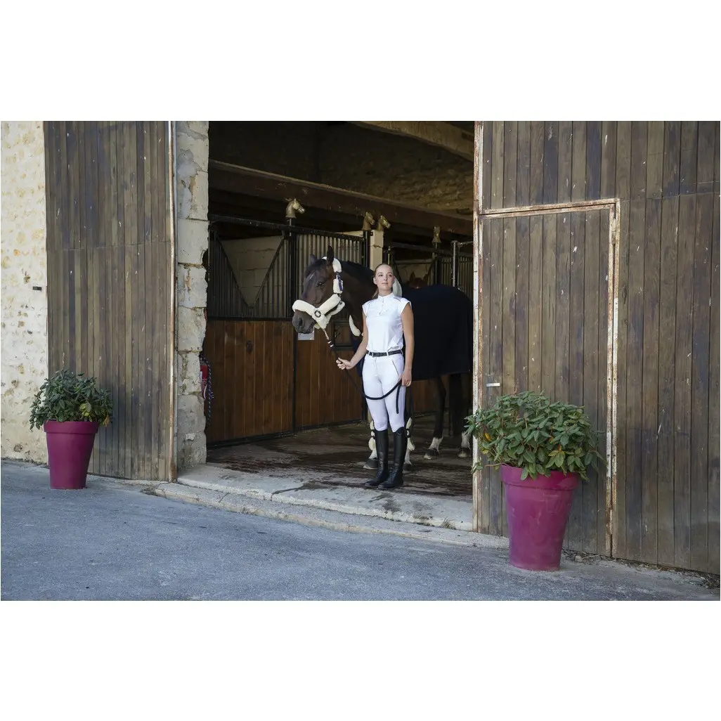 Damen Turnier-Poloshirt BRÜSSEL mit Mesheinsätzen weiß Damen Turnier-Poloshirt BRÜSSEL mit Mesheinsätzen weiß