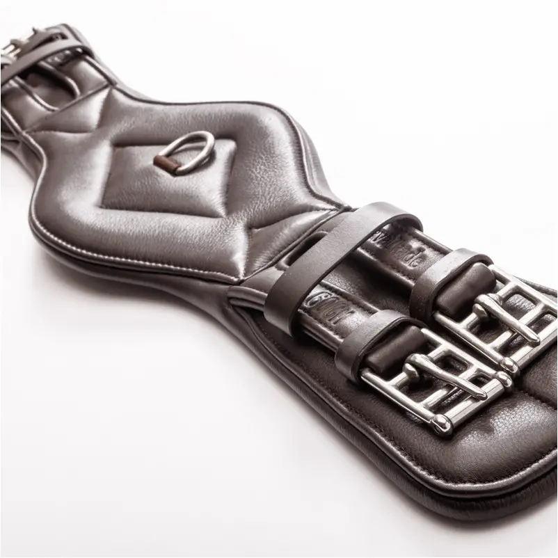Lederkurzgurt ohne Elast COMFORT Softleder braun