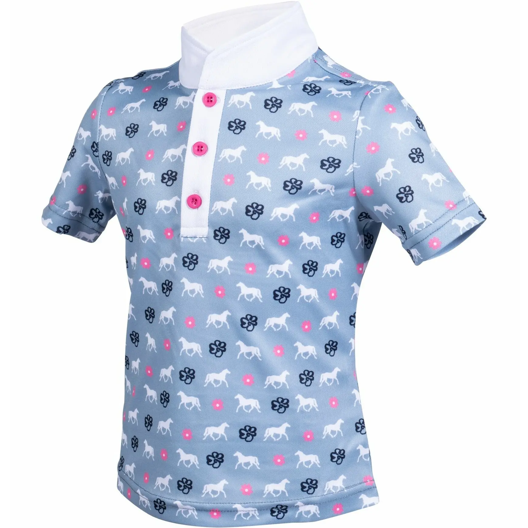 Kinder Poloshirt BRIA rauchblau
