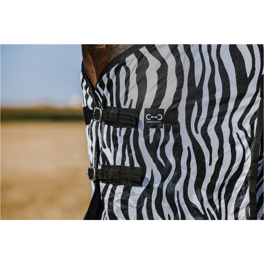 Fliegendecke Zebra BELLY MESH schwarz/weiß
