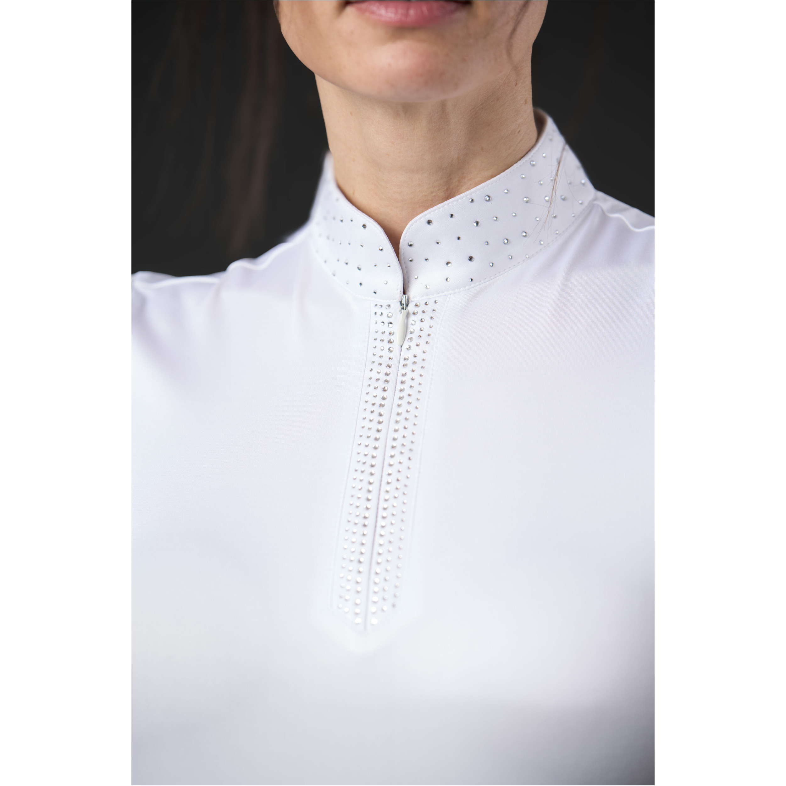 Damen Turniershirt Kurzarm ALEXIS weiß