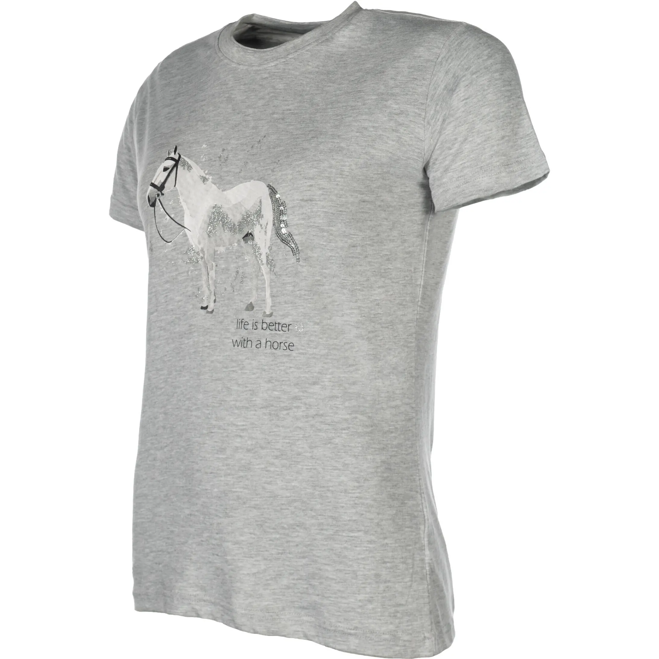 Kinder T-Shirt SPARKLE grau meliert